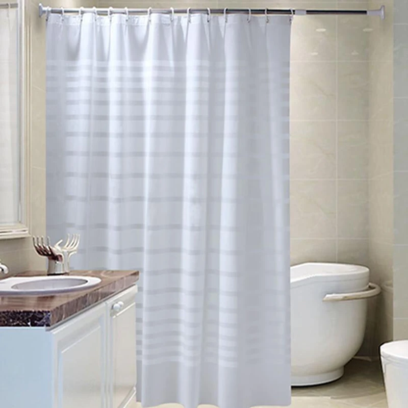 

Прозрачная занавеска для душа, водонепроницаемые занавески для ванной комнаты, прозрачная занавеска для плесени PEVA, роскошная домашняя занавеска с крючками