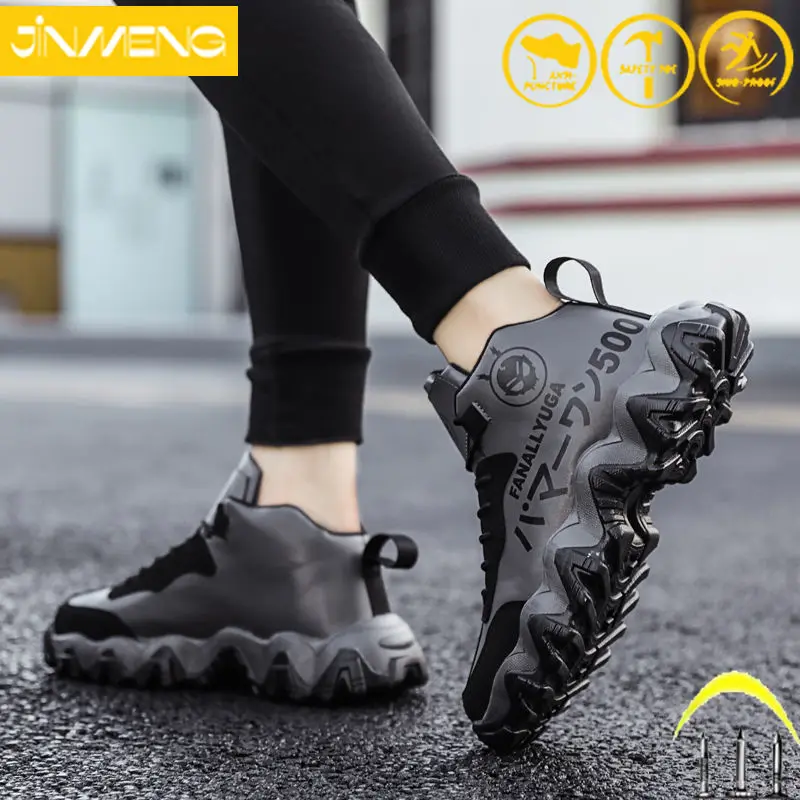 

New Style Men Ladies Work Safety Shoes Fashion Sports Indestructible Non-Slip Anti-Puncture Hip Hop Boots