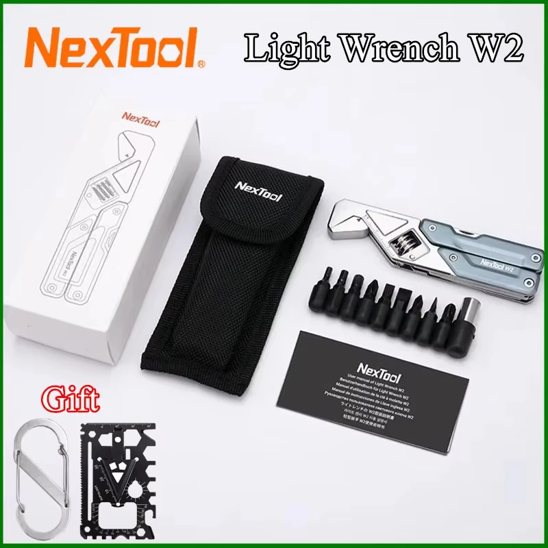 

NexTool легкий гаечный ключ W2 8 в 1, многофункциональные плоскогубцы, многофункциональный гаечный ключ, отвертка, ручной инструмент EDC для кемпинга на открытом воздухе