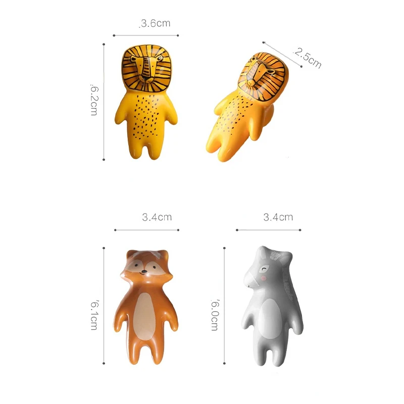 Мультяшная мебель ручки в виде животных ручка ящика для шкафов и ящиков льва