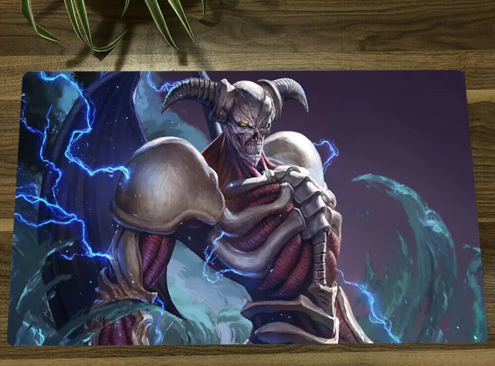 

YuGiOh Playmat Summoned Skull TCG CCG Mat Trading Card Game Mat Pad Play Mat Free Bag 60x35cm
