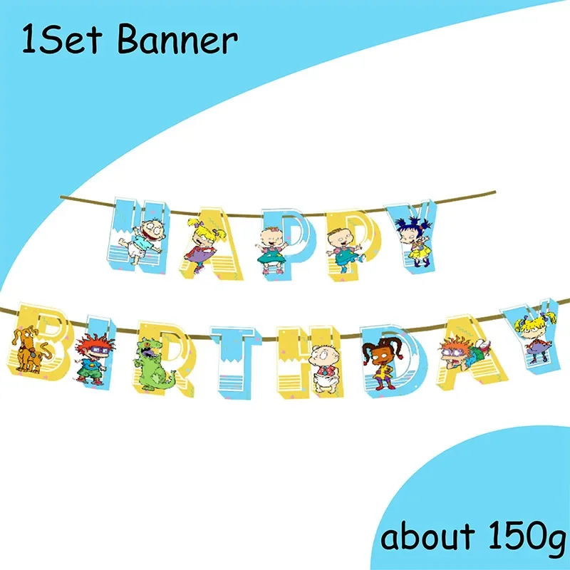 Rugratg gowild тема забавные украшения для дня рождения дети мальчик воздушный шар