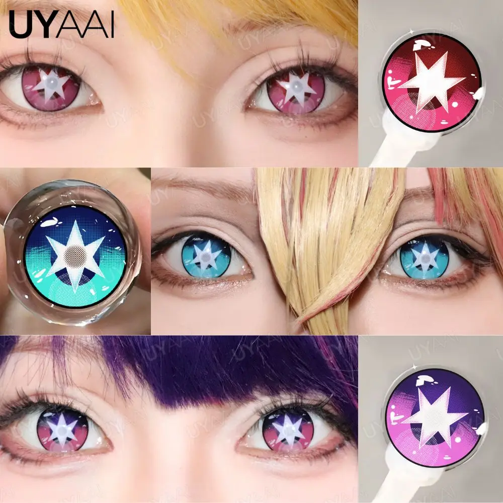 COLORCON 1 пара контактных линз серии Hoshino аниме контактные линзы для косплея