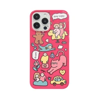 rayker for iphone 11 12 13 pro max silicone print graffiti draw cute women phone case cover protection lens