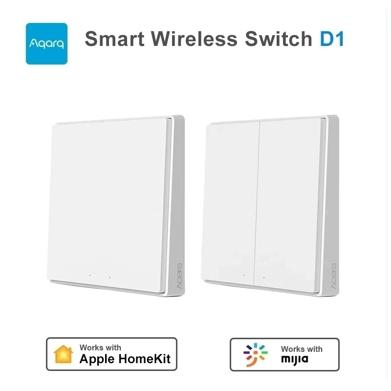 Умный настенный переключатель Aqara D1 Zigbee, беспроводной ключ, кнопка дистанционного управления, умный дом для Mi HomeKit, приложение (art.: 3920cd8e77034) - 3920cd8e77034