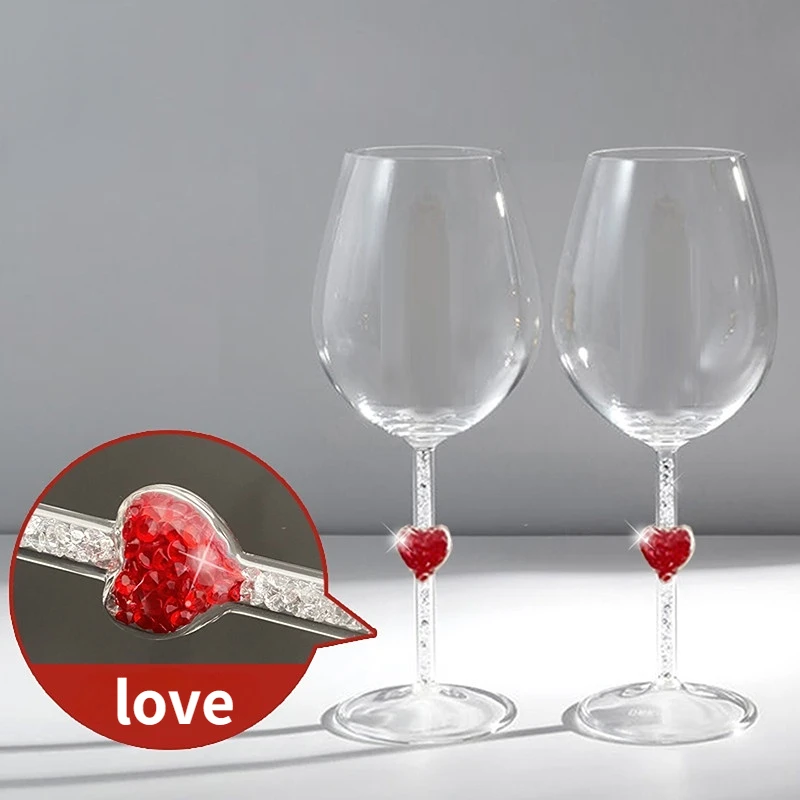

Бокал для вина в форме сердца подарок на день Святого Валентина оригинальные бокалы для коктейлей бокал для виски