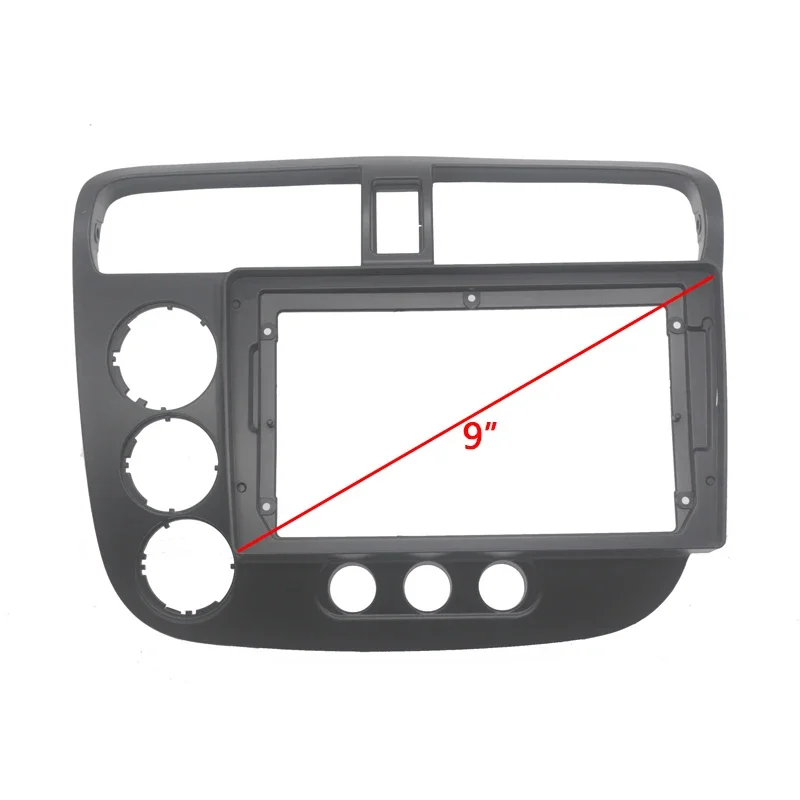 9inch Android 2din Car Radio Fascias Frame For HONDA Civic Rebon 2001-2005 Dashboard Kit Face Plate Fascia Frames