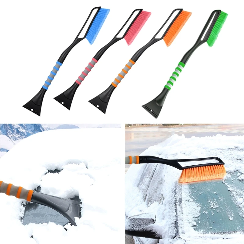 

Multi-function 2 in 1 Vehicle Supplies Windscreen Snow Brush with Ice Scraper Long Reach Handle for Car Van Lorry Truck