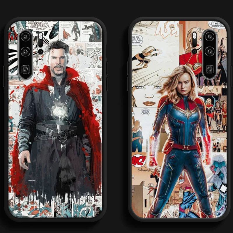 

Marvel Iron Man Phone Cases For Huawei Honor Y6 Y7 2019 Y9 2018 Y9 Prime 2019 Y9 2019 Y9A Cases Coque Funda Soft TPU