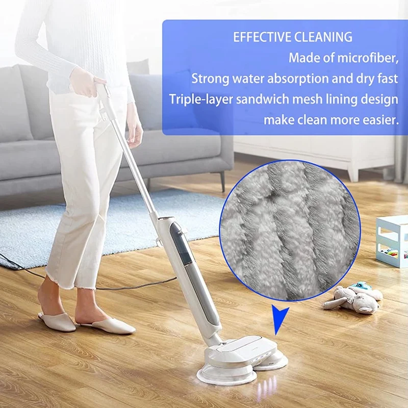 

2 Pcs Mop Pads Replacement For Shark S7000 S7001 T2 T21 U6002 Steam & Scrub All In One Scrubbing Mops