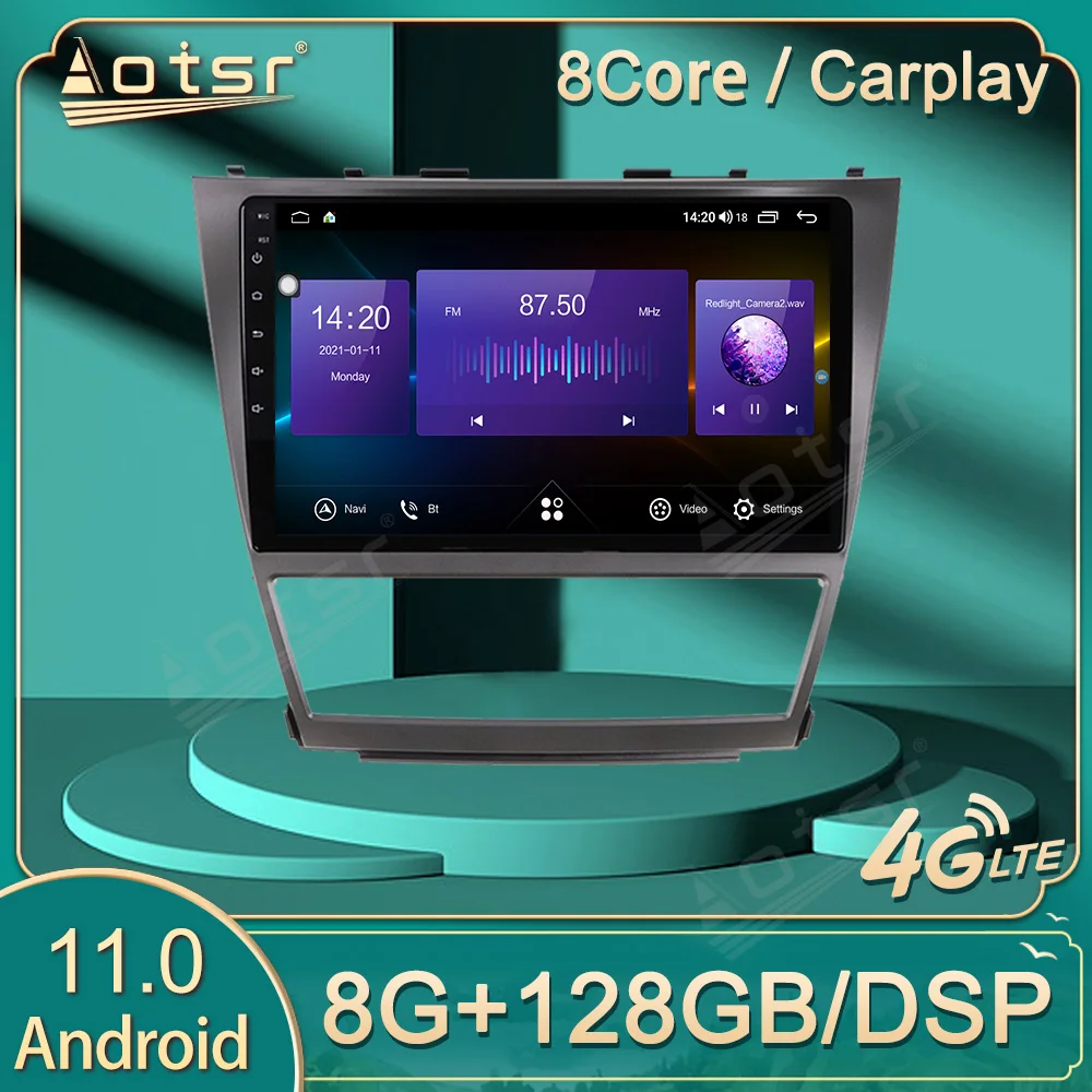 

Автомагнитола Android 11, мультимедийный плеер для Toyota Camry 2006, 2007, 2008, 2009, 2010, 2011, GPS навигатор, стереоприемник, головное устройство
