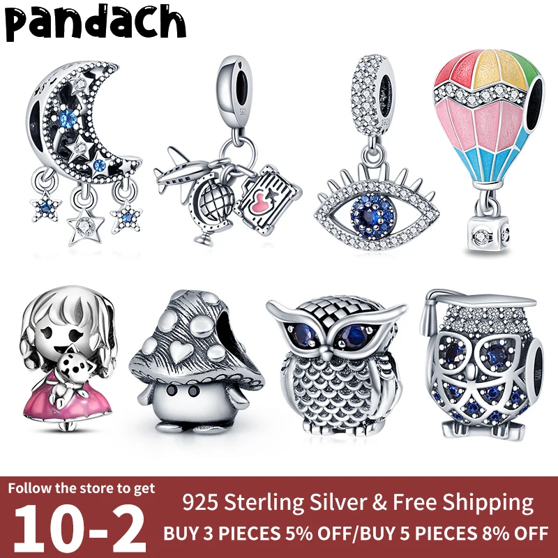 

plata charms of ley 925 original Fits original Pandach bracelet silver color women pendant jewelry galaxy starry sky charms bead