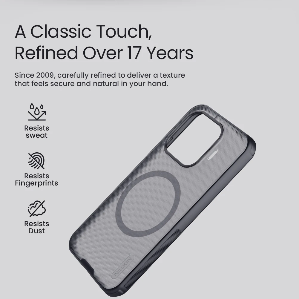 Фото Чехол Nillkin для Xiaomi 17T Pro MI, магнитный, из TPU+PC, с защитой от ударов по четырем углам, суперматовый, полное покрытие. ‌   Дело №3