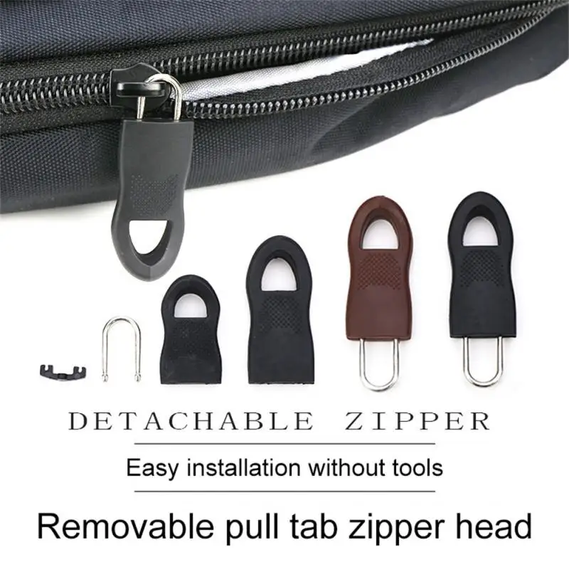 

Universal Replacement Zipper Pull Puller Detachable Zipper Head Fixer Sewing Accessories Zipper Repair Kits For Clothes Backpack