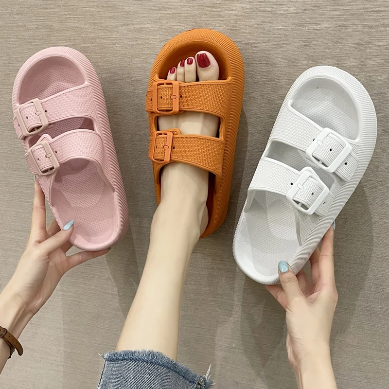 

Flat Shoes Female Woman's Slippers Slides Platform Fashion 2022 Sneaker Luxury Scandals PU House Slippers Platform Shoes Woman 2