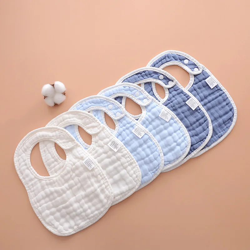 

Soft Cotton Waterproof Baby Bibs Summer Infant Bib Newborn Burp Cloths Bandana for Kids Boys Girls Feeding Saliva Towel