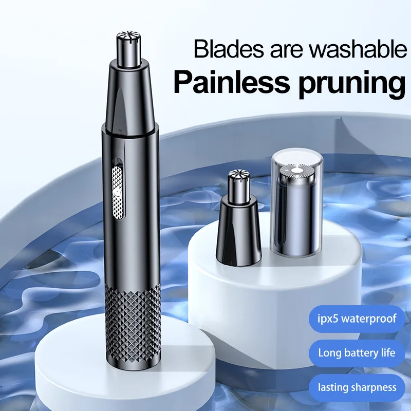 

New Product Electric Nose Hair Trimmer Portable Shaving Knife Slim Nose Hair Mini Men's Scratch Nose Hair Knife