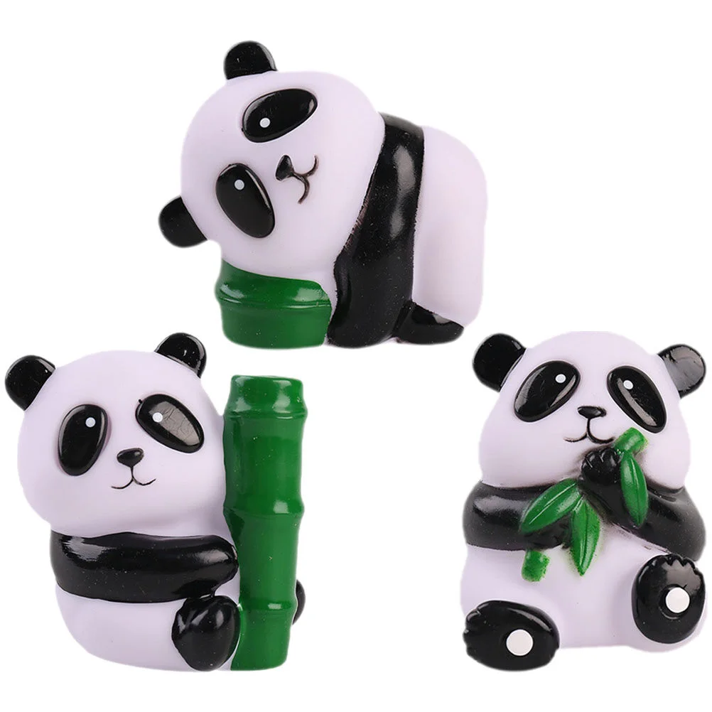 

3 Pcs Portable Cartoon Squeeze Toys Childrens Toys Small Panda Adorable Squeeze Gift Office Funny Tpr Stretchy Anxiety