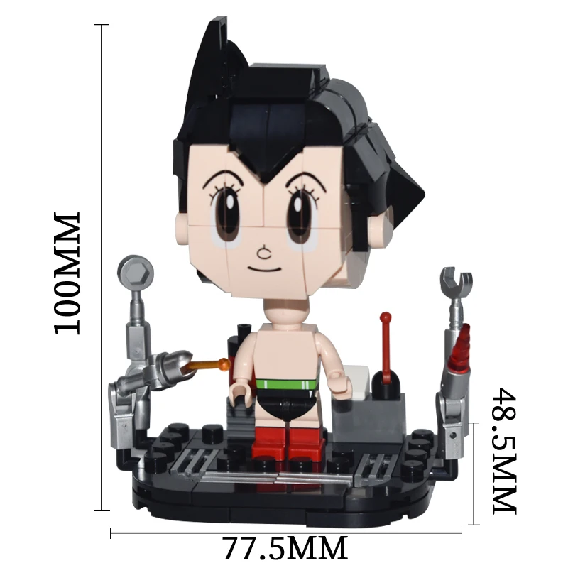 

Anime Figure Astro Boy Toys Building Blocks Cartoon Bricks Movable Dolls Collectible Display Models Gifts For Children Boys