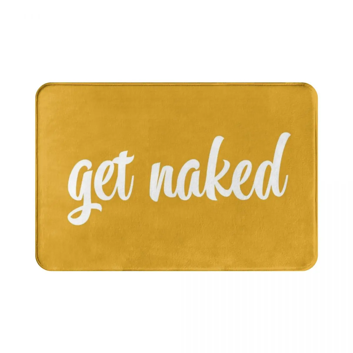 

Get Naked Mustard Doormat Rug carpet Mat Footpad Polyester Non-slip Washable Entrance Kitchen Bedroom balcony toilet