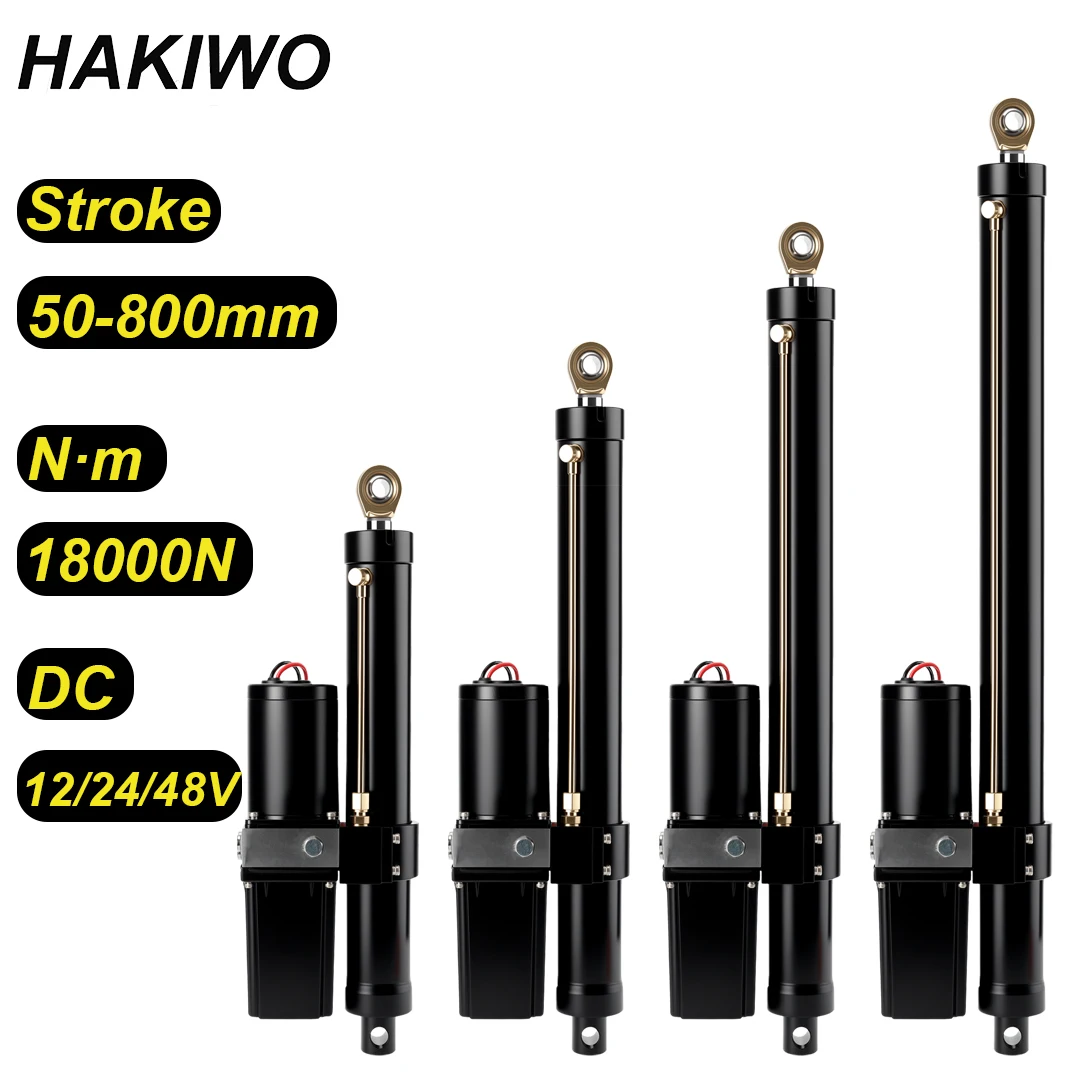 

HAKIWO 18000N Линейный привод 50-800 мм 12/24/48 В IPX6