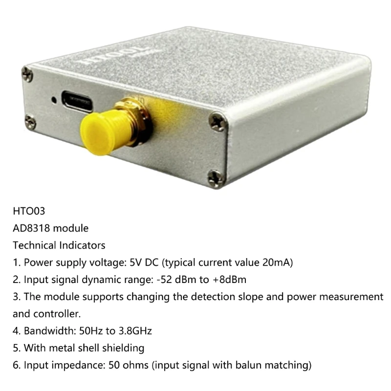 Измеритель радиочастотной мощности от 50 Гц до 3 8 ГГц -52 дБм плата модуля измерения