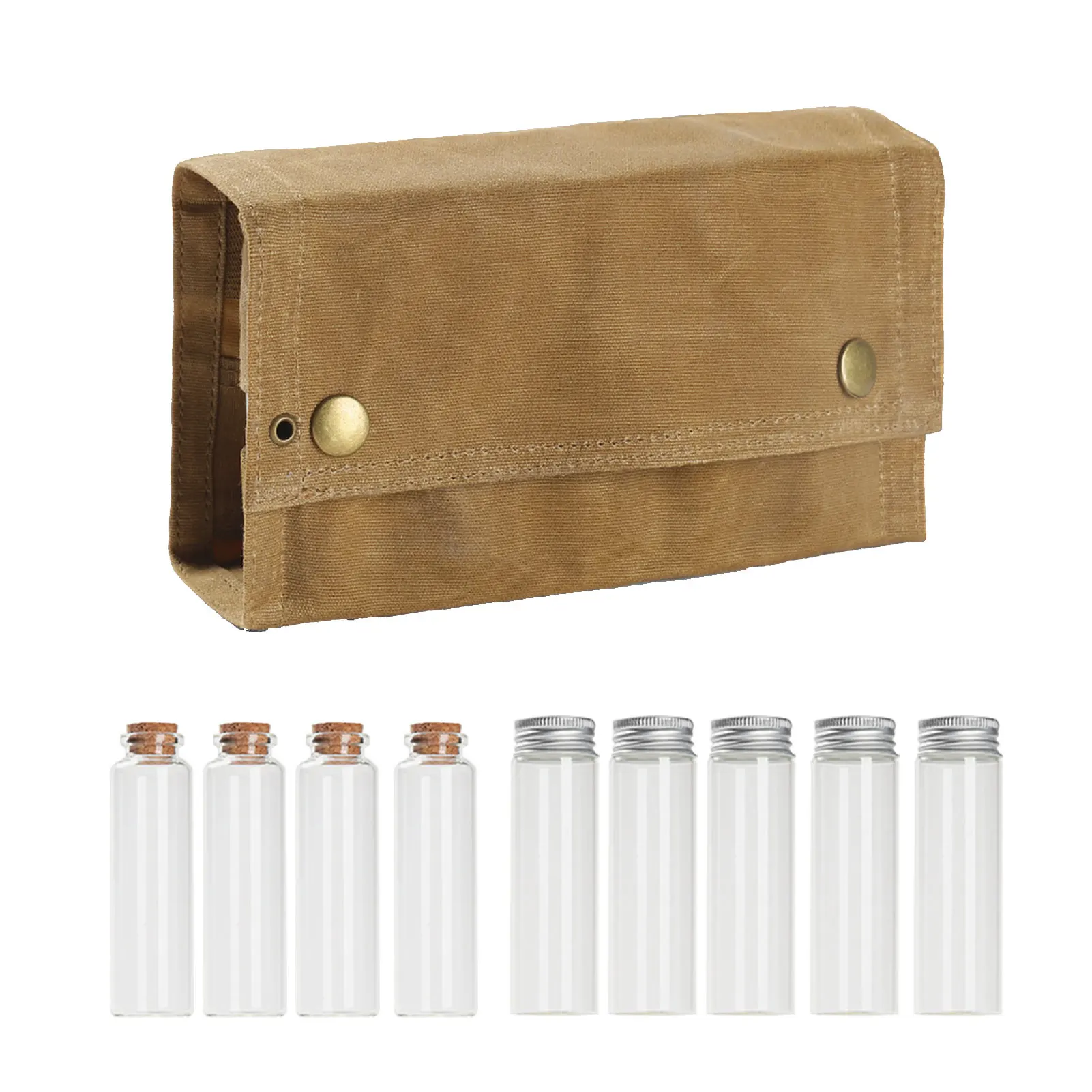 

Домашние банки для кемпинга, Герметичная Бутылка для специй, Холщовая Сумка-органайзер для хранения приправ и барбекю