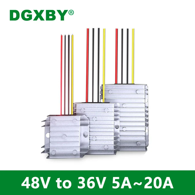 Dgxby 48v a 36v 5a 8a 10a 15a 20a dc Step-down Módulo de Fonte de Alimentação 4060v a 36v Dc-dc Regulador Conversor ce