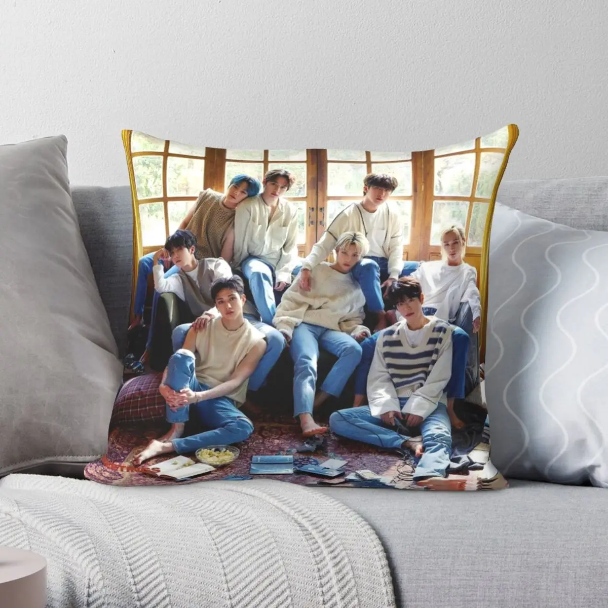 

Праздничный детский чехол для подушки сезона 2021, чехол для подушки из полиэстера, льна, бархата, с принтом, на молнии, декоративный чехол для ...