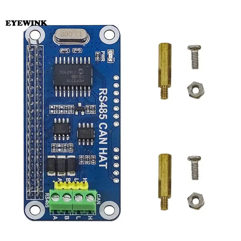 Фото CAN HAT Waveshare RS485 для Raspberry Pi Zero/Zero W/Zero WH/2B/3B/3B+, плата CAN-контроллера: трансивер MCP2515, 485: SP3485, №4