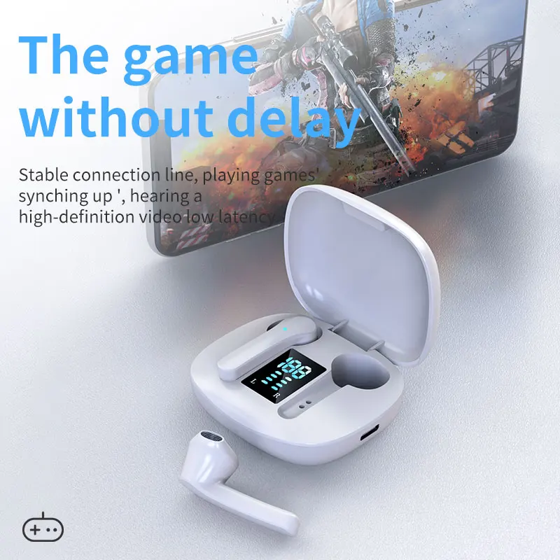 

TWS Bluetooth Headset New Noise-Reducing Stereo V5.1 With Charging Chamber Semi-In-Ear Wireless Motion Digital Display JS36