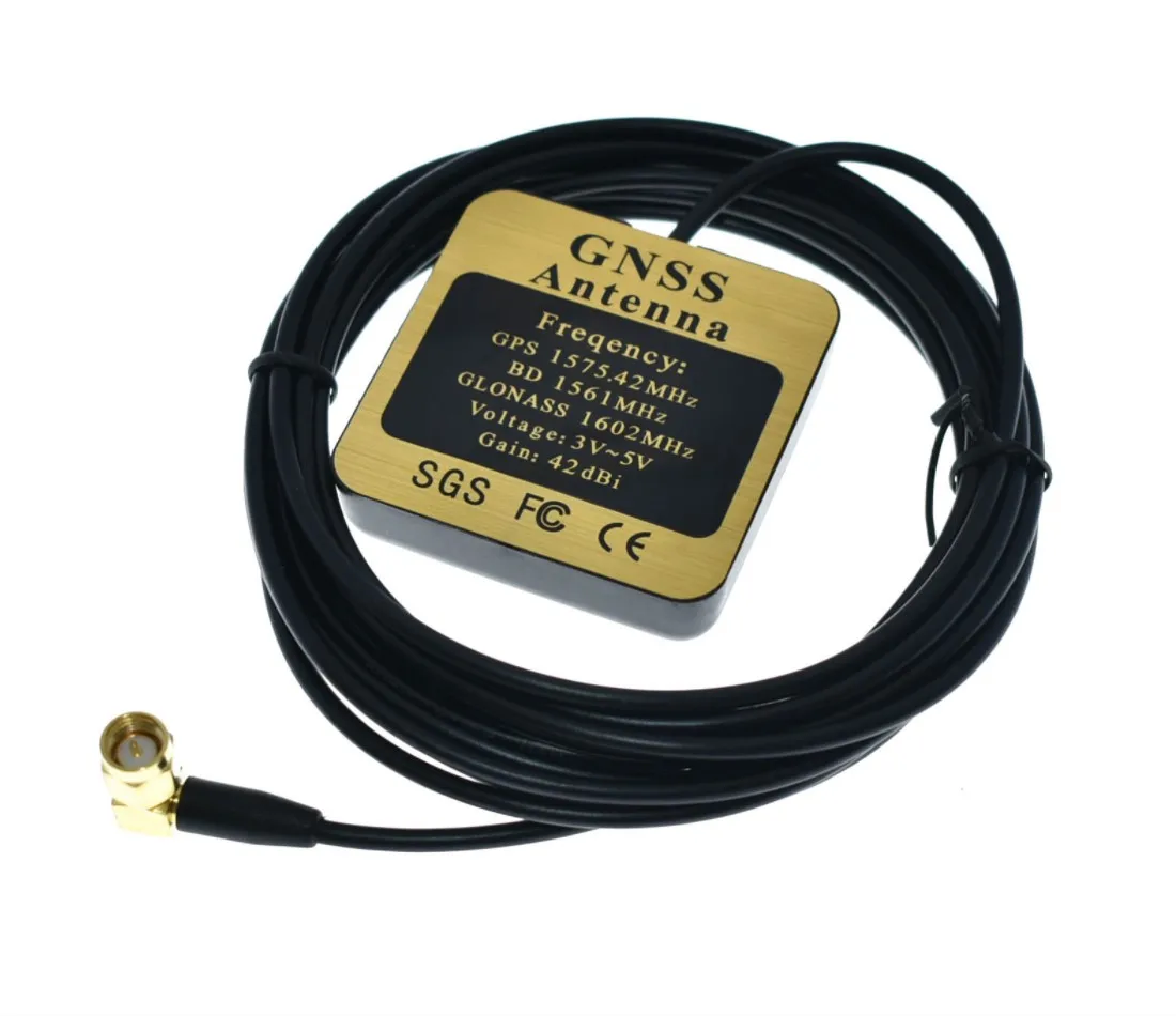 3 метра GPS Glonass BD антенна GNSS антенна 35*4 керамический SMA male /BNC/TNC/Frake C/ MCX SMA Угловой Мужской интерфейс 42dbi с высоким коэффициентом усиления