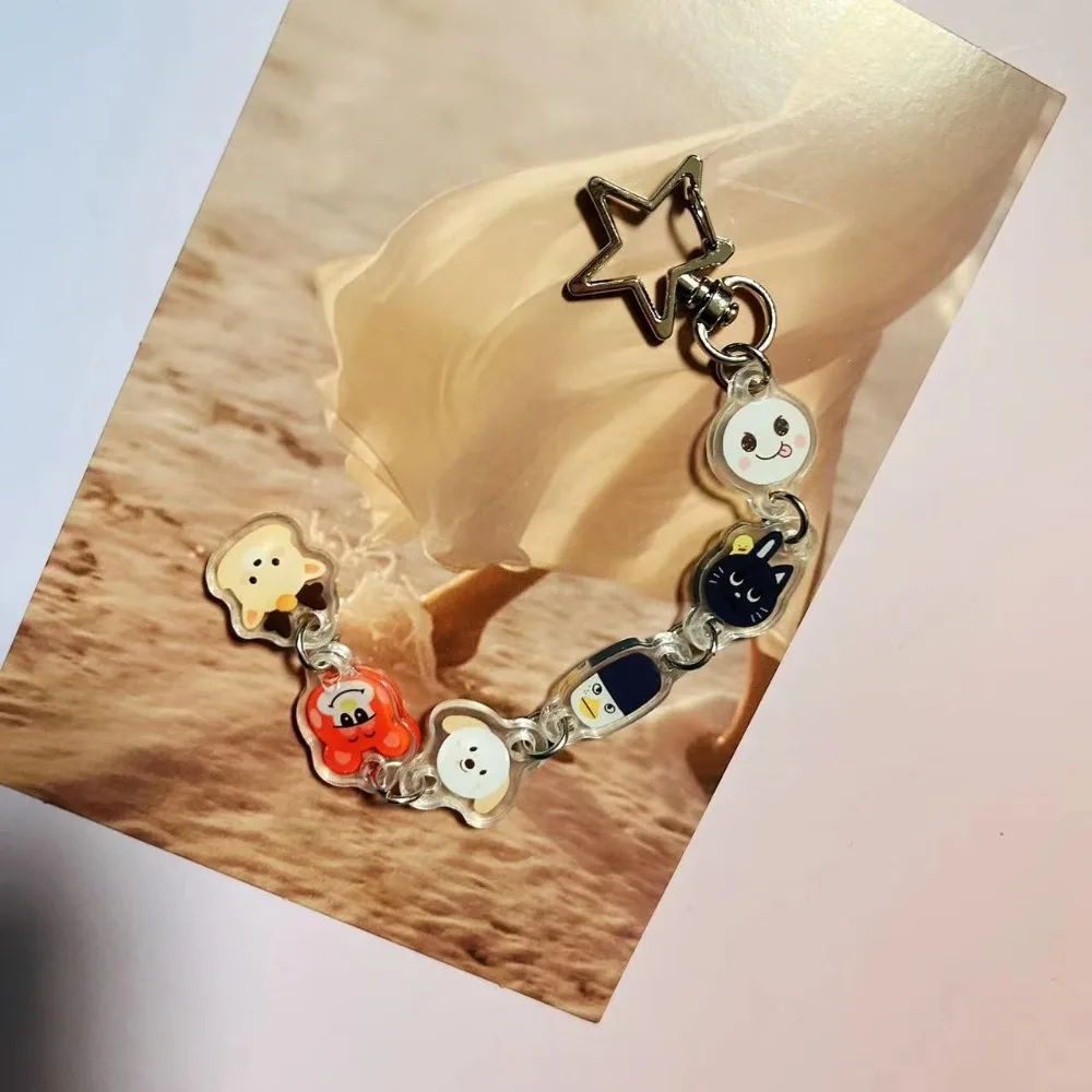 Kpop Idols мультфильм TWICE RIIZE ZB1 ATEEZ прекрасный акриловый милый брелок Kawaii изображение