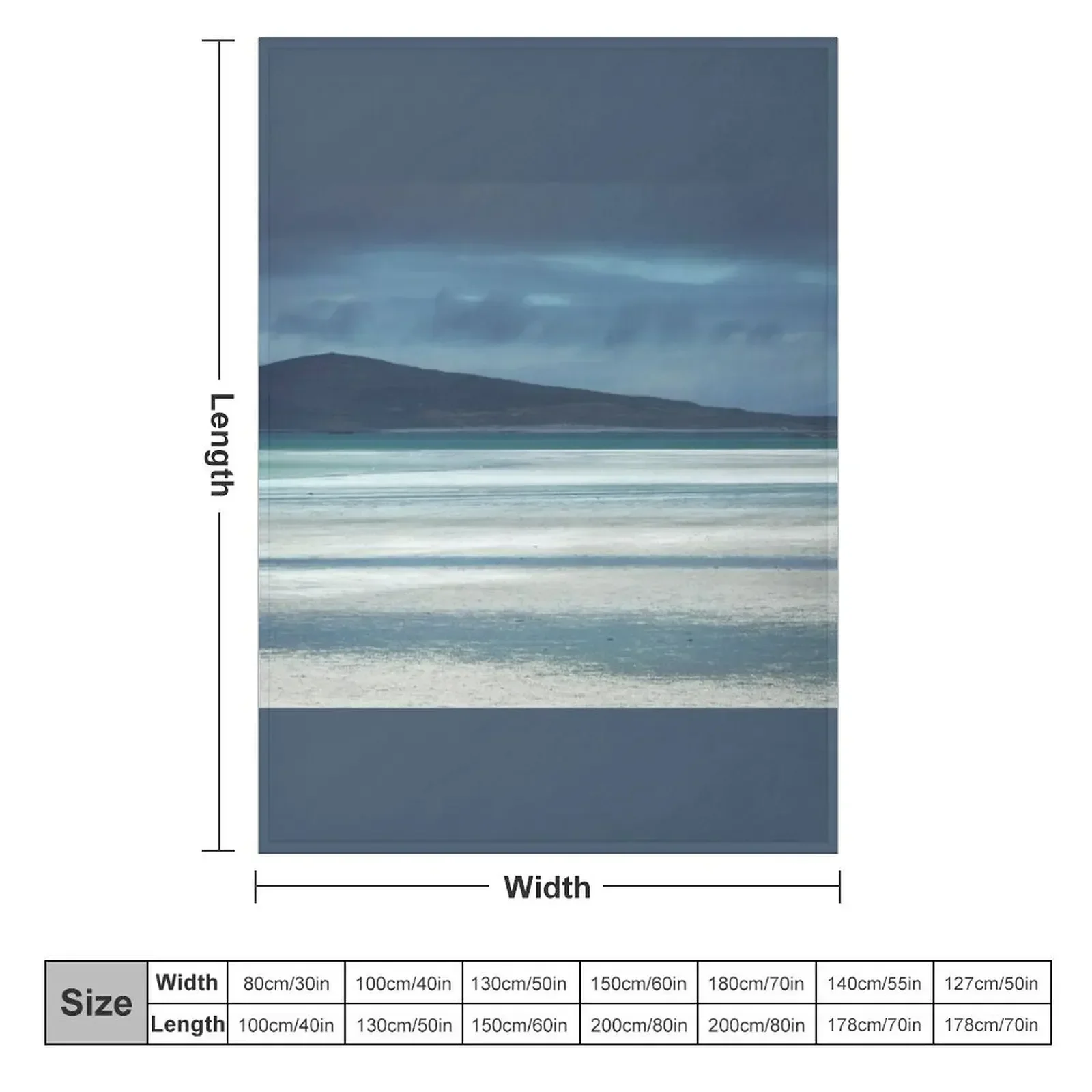 Одеяло Outer Hebrides North Uist Clachan Sands Scotland роскошное одеяло на Хэллоуин роскошные