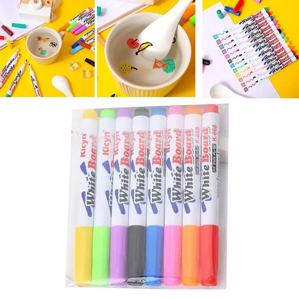 

Floating Pen Cartoon Floating Pattern Creative Student Color Whiteboard Pen Fun Children's Puzzle Painting Brush
