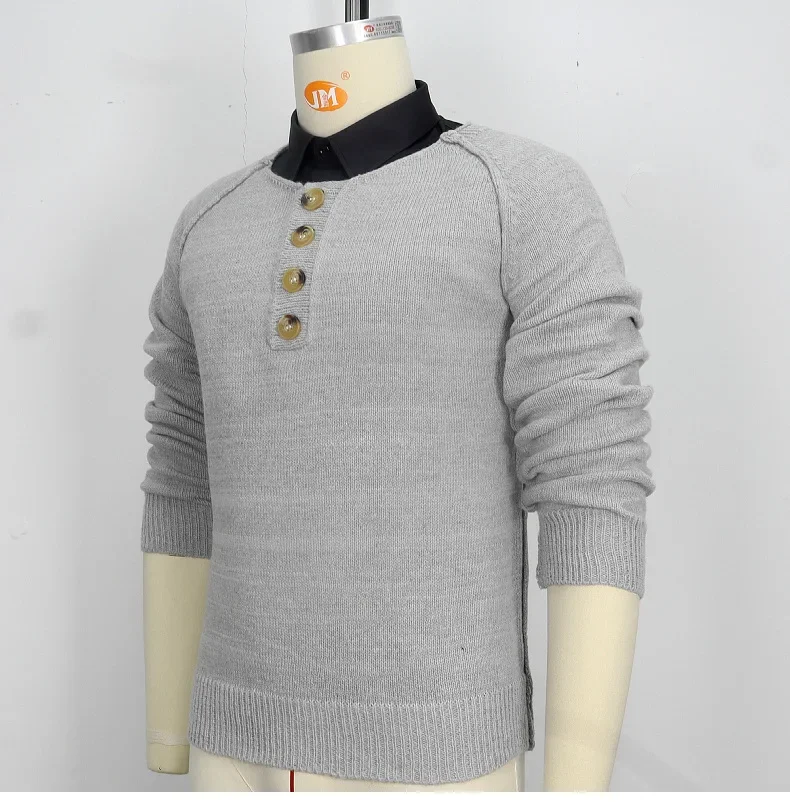 Мужская одежда новый вязаный свитер мужской осенне-зимний с рукавами до плеч и