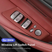 car door window lift switch button panel cover stickers for bmw g20 g28 g30 g38 g32 interior trim x1 f48 f49 x3 g01 g08 x4 g02