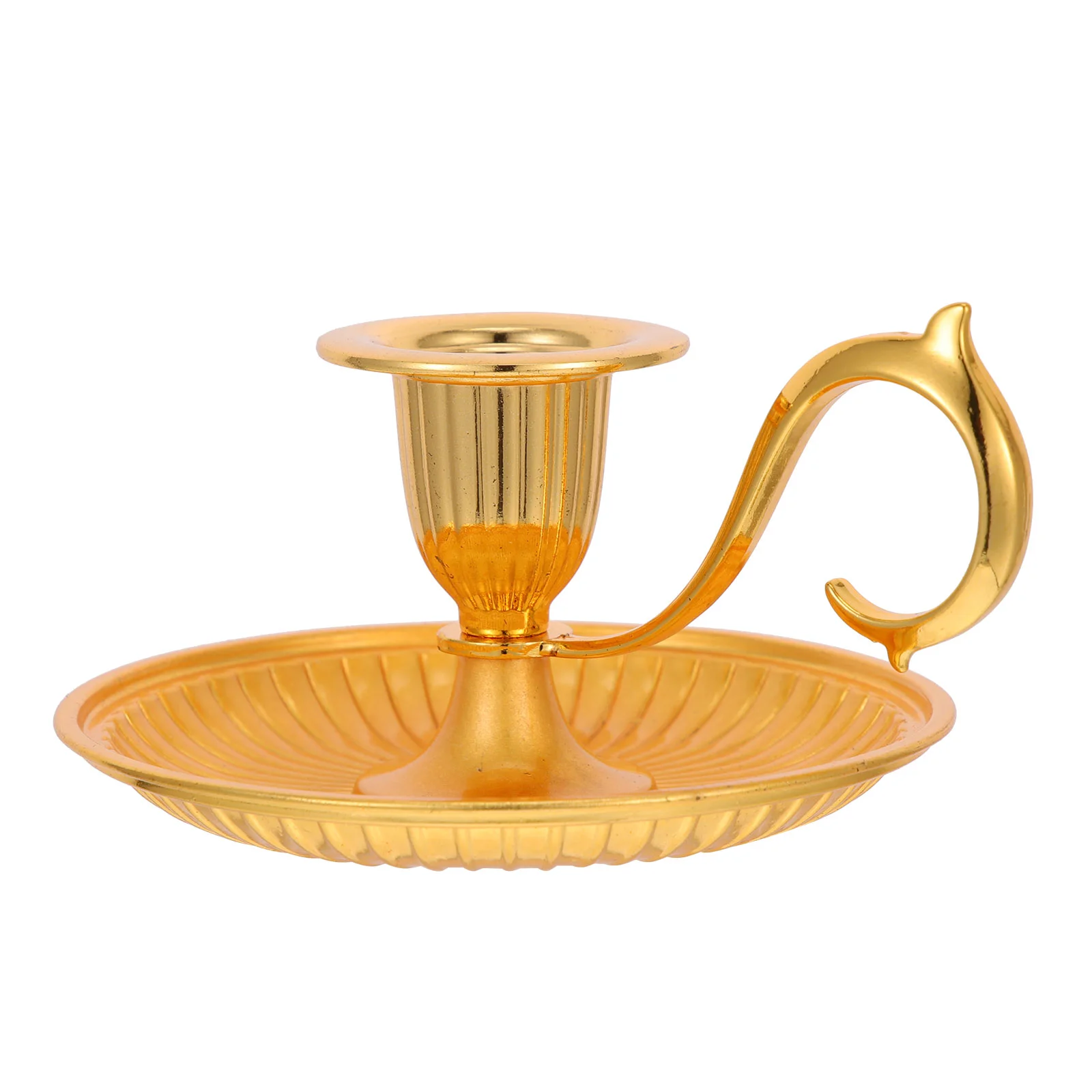 

Pillar Desktop Stand Metal Taper Holder Modern Style Candleholder Decorative Base