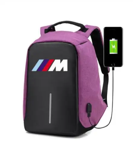 Мужской рюкзак для ноутбука bmw Вместительная деловая дорожная сумка с USB-зарядкой