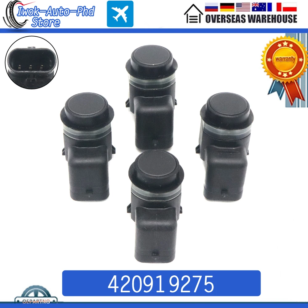 4 шт. 420919275 Автомобильный датчик парковки PDC для Volkswagen Golf Jetta Touran Passat Tiguan Audi A1 A3 A5 A6 A7