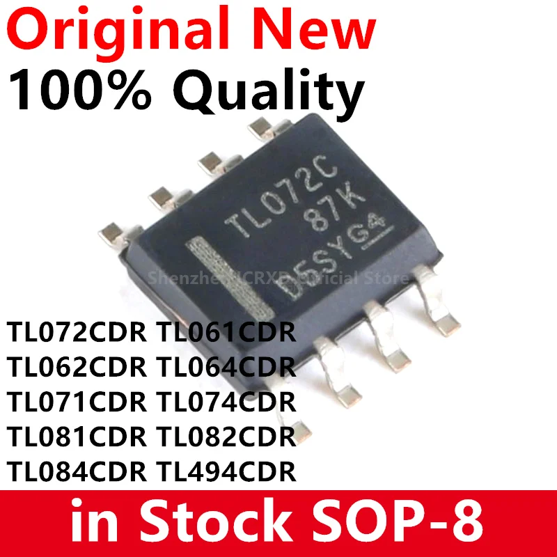 10 шт. TL072CDR TL072C SOP TL072 TL072CDT TL061CDR TL062CDR TL064CDR TL071CDR TL074CDR TL081CDR TL082CDR TL084CDR TL082C TL494CDR