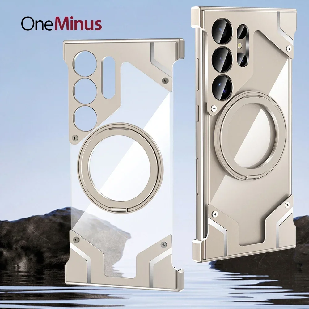 Алюминиевый металлический безрамный чехол для Samsung Galaxy S24 Ultra Cover S23 U без оправы