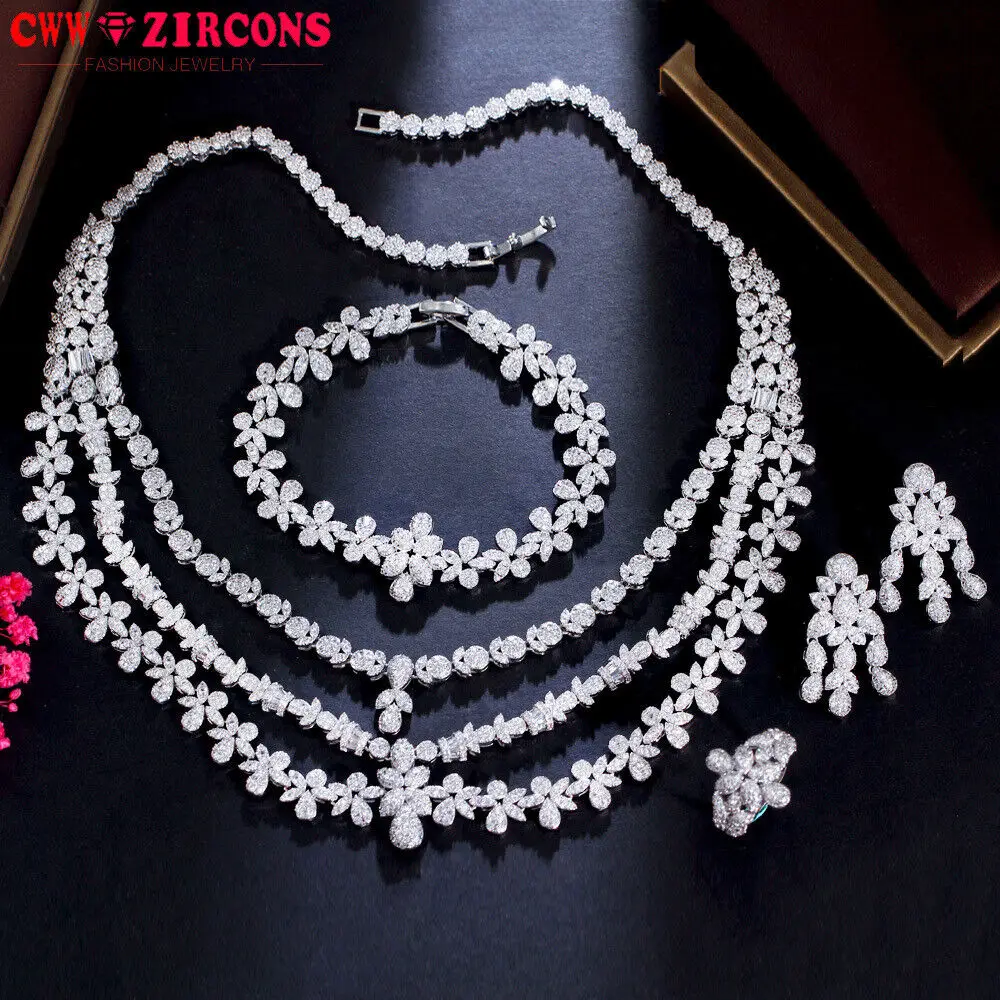 

Многослойное ожерелье, серьги, браслет, кольцо