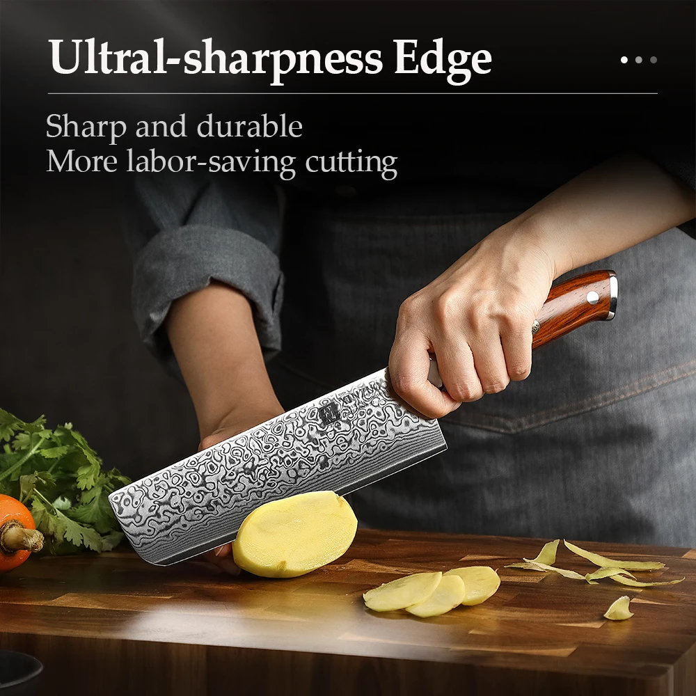 Кухонные ножи XINZUO из дамасской стали 7 3 дюйма ручка японской