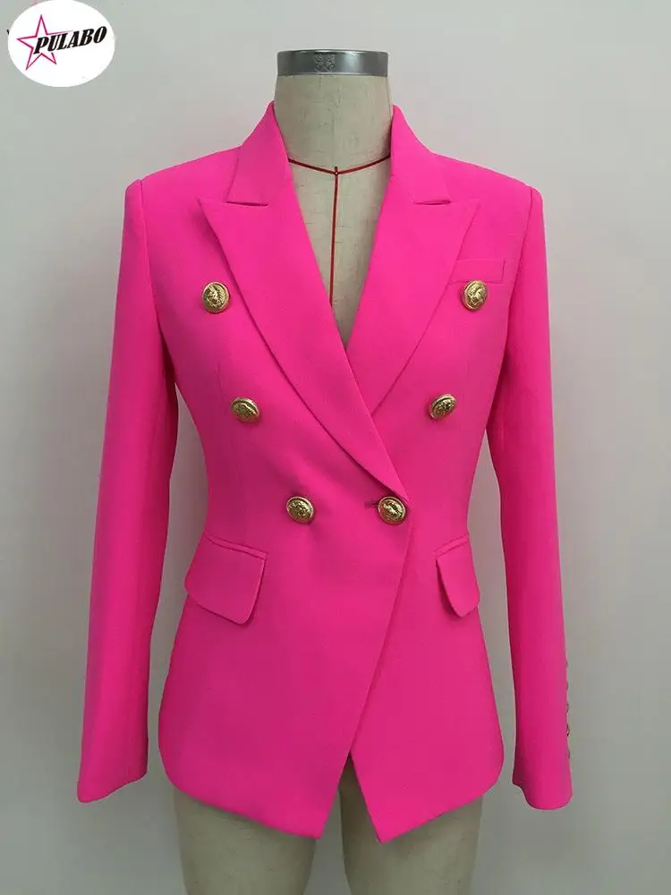 Feminine Blazers Femme Pink 2022 Women Suit jacket Female Ladies Long Sleeve Elegant Blazer