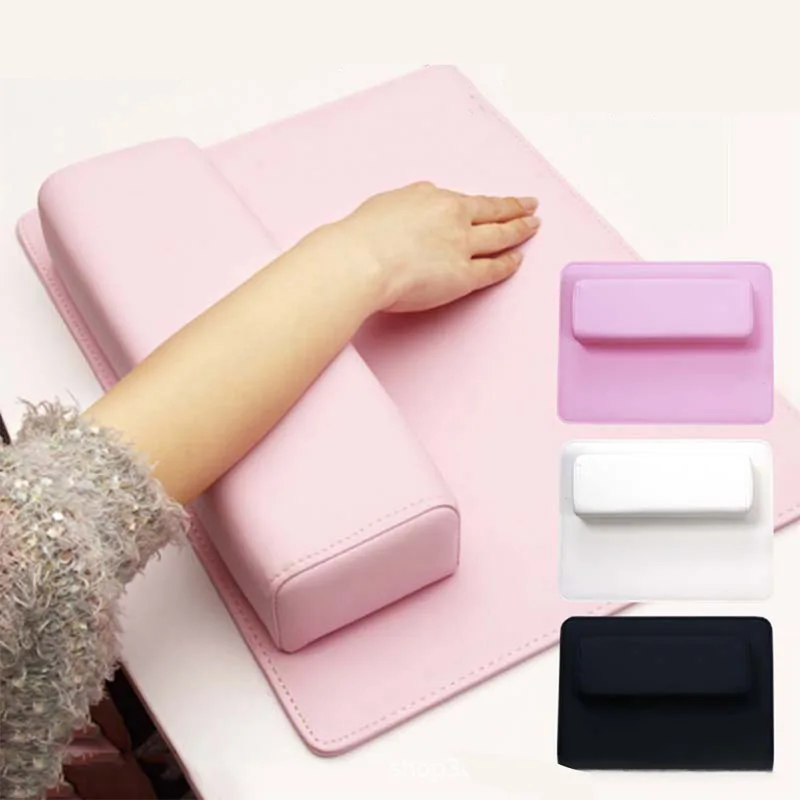 

Мягкая подушка для рук, держатель для ногтей из искусственной кожи, Прямоугольная подушка для рук, подставка для рук для маникюра