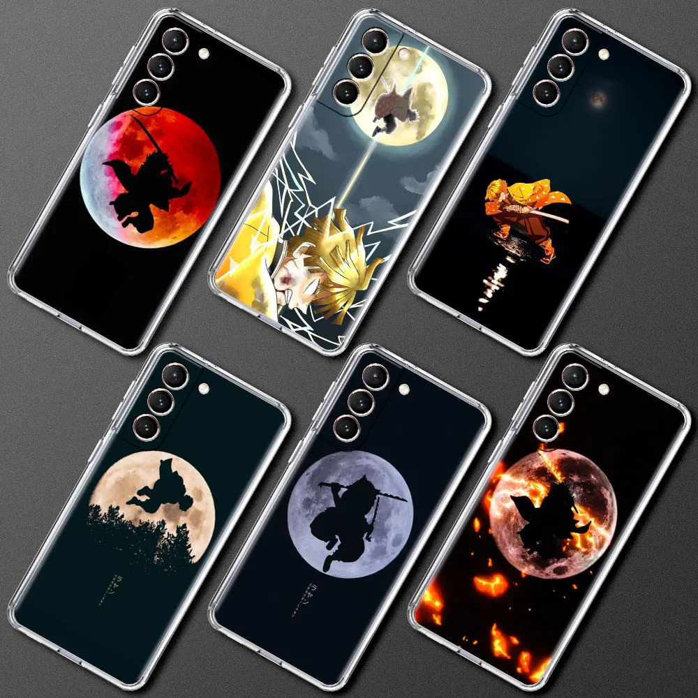 

Demon Slayer Cute Anime Case For Samsung Galaxy S20 FE S22 S21 Plus S10 S9 Note 20 9 10 Lite Transparent Soft Phone Cover
