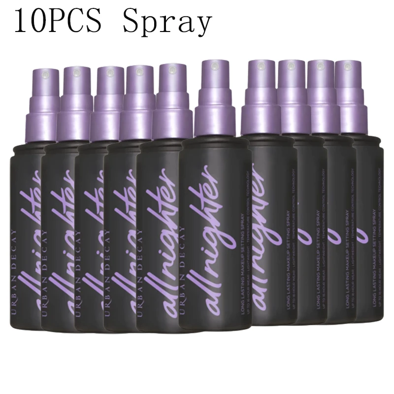 

10pcs Urban Decay Makeup Setting Spray Fast-Forming Film Moisturizing Matte Non-Sticky Spray Oil Control Anti-Sweat Anti-Smudge