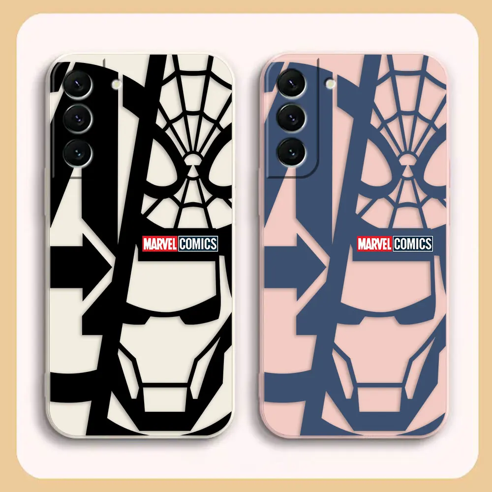 

Marvel Iron Spider-Man Art Case For Samsung S23 S22 S21 S20 FE S11 S11E S10 S10E S9 S30 Ultra Plus 4G 5G Case Funda Shell Capa