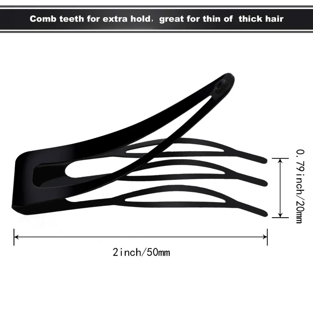 5 шт. черные металлические заколки для волос органайзер заколка головные уборы